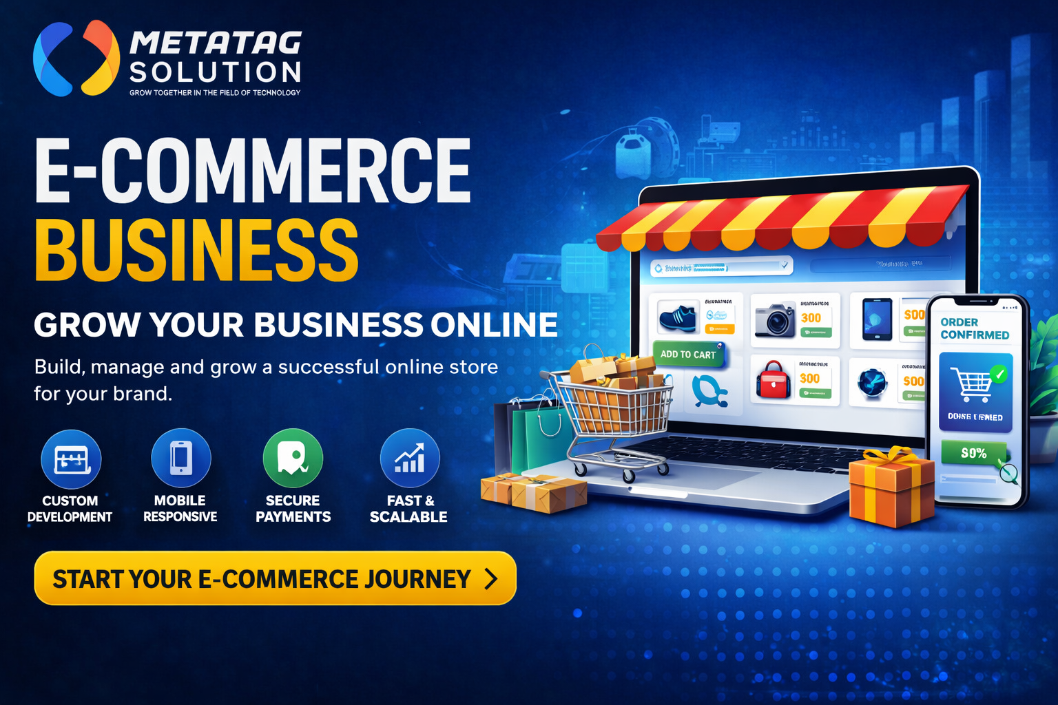 E-Commerce Business: What It Is, Types, Uses, Growth & Why Choose Metatag Solution